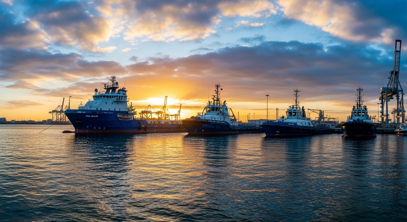 Ocean Marine vessels at port